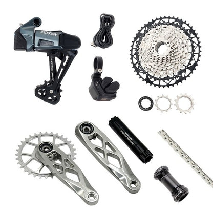 WHEELTOP EDS OX 2.0 MTB 1x12 Wireless Electronic Full Groupset Crankset 11-50T