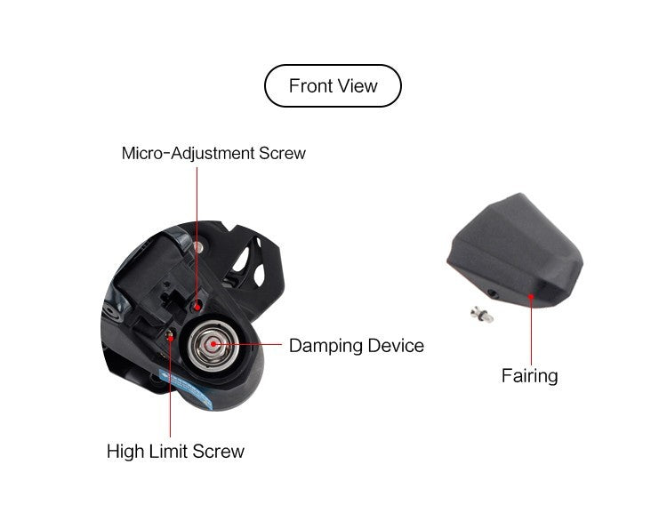 Rear Derailleur Replacement Wireless Electronic MTB 3-14 Speed IP67 WHEELTOP EDS