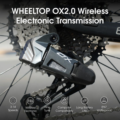 WHEELTOP EDS OX 2.0 MTB 1x12 Electronic Full Groupset 4-Piston Hydraulic Brakes