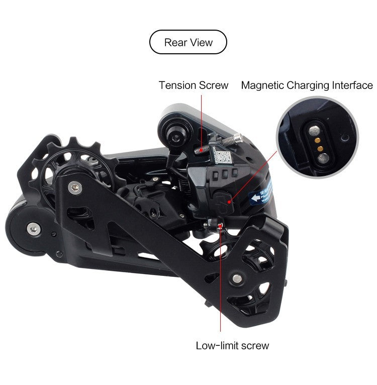 WHEELTOP EDS OX 2.0 MTB 1x12 Electronic Full Groupset 4-Piston Hydraulic Brakes